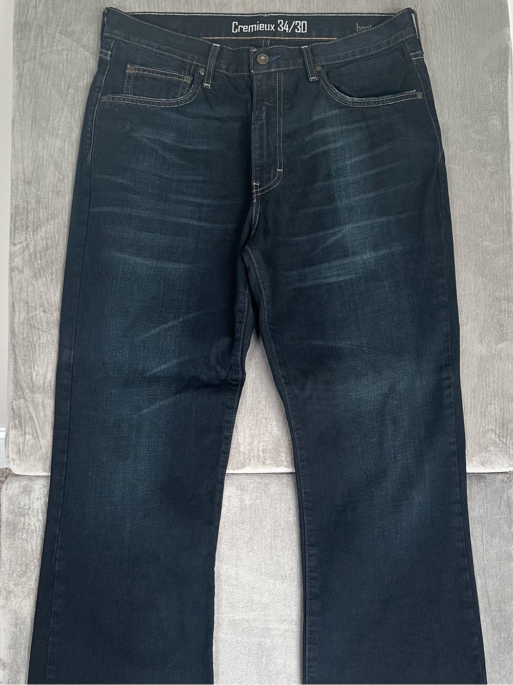 Cremieux Jeans Men’s 34x30 Bootcut  - Dark Blue Wash